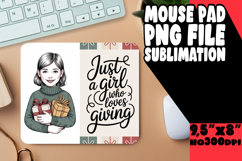 WHIMSICAL MOUSE PAD GIFT IDEAS, Just A Girl Product Image 1