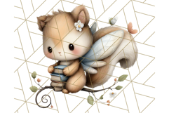 Forest Fairy Garden Creatures PNG, Whimsical Woodland Art Product Image 5