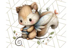 Forest Fairy Garden Creatures PNG, Whimsical Woodland Art Product Image 5