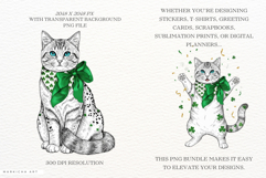 St Patricks Day Cat Clipart Product Image 2
