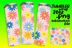 Boho Floral Bliss Sublimation Tumbler Wrap Product Image 1