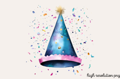 Birthday Watercolor Clipart PNG Product Image 1