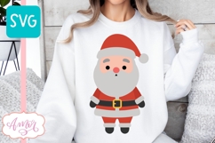 Cute Santa SVG cut file, Christmas SVG design Product Image 2