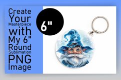 Whimsical Wilderness: Watercolor Gnome Circle Design Design Product Image 1