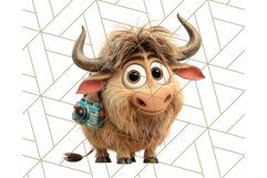 Cute Safari Animal Clipart with Jungle Accessories Png Product Image 5