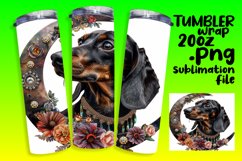 Petal Powerhouse: Sublimation Dog Tumbler 20oz Product Image 1