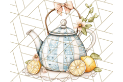 Mediterranean Cottagecore Kitchen PNG Clipart with Lemons Product Image 5