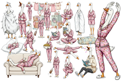 Cartoonish Silly Goose Clipart Bundle Product Image 2