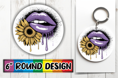 Sweet Keychain Designs for Gifts PNG, Dripping Lips Product Image 1
