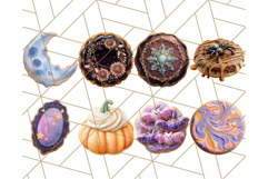 Halloween Cookie Clipart PNG, Spooky Sugar Treat Art Product Image 5