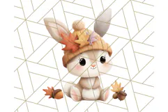 Woodland Autumn Critters PNG Clipart, Cute Fall Animals Product Image 5