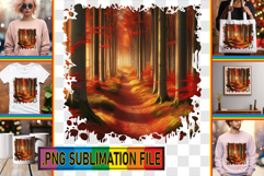 Sweet TOTE BAG Sublimation Ideas, Autumn Product Image 1