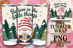 Radiant Love 20oz tumbler wrap, Holiday Gnome Product Image 1