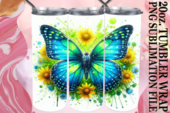 RADIANT ADVENTURE 20oz TUMBLER WRAP, Butterfly Product Image 1
