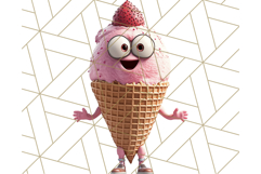 Cute Food PNG Clipart, 3D Adorable Kawaii Characters Png Product Image 5