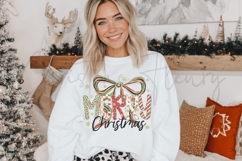 White Christmas Sweatshirt Mockup Product Image 2