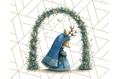 Winter Animal Masquerade Clipart PNG Woodland Animals Product Image 5