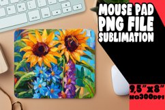 Oil Flower Art for Round Design PNG Product Image 1