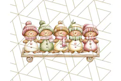 Christmas Sweet Shoppe Clipart PNG, Pastel Bakery Art Product Image 5