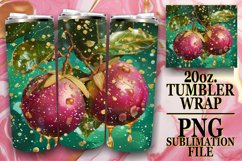 Exquisite 3D Fruit Splash Tumbler Sublimation - 20oz Product Image 1