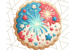 Fourth of July Cookie PNG, Patriotic Clipart USA Treats Png Product Image 5