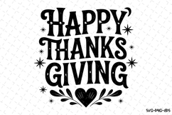 Happy Thanks Giving Svg | Halloween Svg | Svg Cut Files Product Image 1