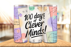 100 Days Of School Tumbler wrap, Teacher Day 20oz Tumbler Product Image 1