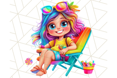 Bright Summer PNG Clipart, Printable Beach Graphics Product Image 5