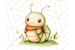 Cute Caterpillar Clipart PNG, Spring Bug Illustrations Product Image 5