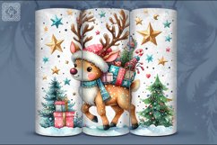 4 Christmas Deer Tumbler Wrap 20 oz Product Image 5