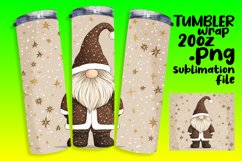 Festive Gnome Wrap 20oz Christmas Design Sublimation Product Image 1