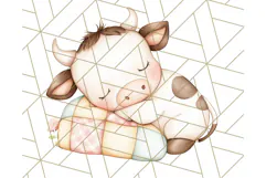 Pastel Farm Nursery PNG Clipart, Baby Animals And Elements Product Image 5