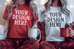Gildan 18000 Sweatshirt Couples Sweatshirt Mockup Product Image 1