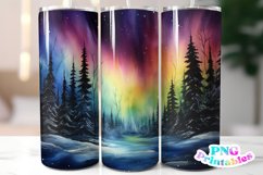 Northern Lights 20 oz Skinny Tumbler Wrap Product Image 1