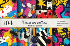 Pop Art Digital Paper |Comic Book Background Product Image 1