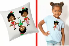 Elves Clipart - African American Elf clipart Product Image 3