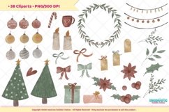 Watercolor Scandinavian Christmas Cliparts Product Image 2