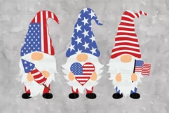 Patriotic Gnomes SVG Cut Files, 4th of July SVG, Gnome SVG, Product Image 3