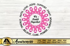 Breast Cancer SVG PNG EPS DXF Awareness SVG Pink Ribbon SVG Product Image 5