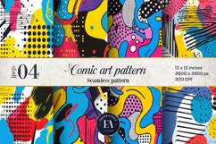 Pop Art Digital Paper |Comic Book Background Product Image 1