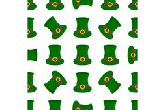 Irish holiday St Patrick day, seamless headdress hats Product Image 19