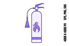 Colored Extinguisher Icon Product Image 1