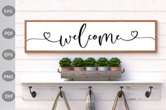 Welcome- Farmhouse Sign SVG Design Product Image 1