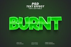 Burnt Font Style 3D Effect Product Image 1