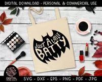 Just A Little Batty - Kids Halloween Costume SVG, Bat Design Product Image 3