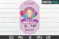 Baby Shower SVG PNG JPEG DXF Crafters SVG - Baby Birth Product Image 3