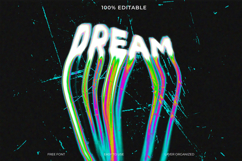 Vibrant Dream Text Effect Graphic for Design Projects Product Image 1