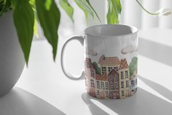 Watercolor ClipArt "Summer Town" Product Image 10