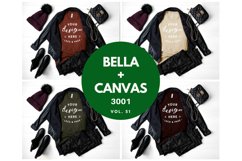 Bella Canvas 3001 Autumn Fall Winter TShirt Mockup Bundle Product Image 1