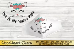 Mask SVG PNG EPS DXF Face Mask SVG Mask Design SVG Cut File Product Image 5